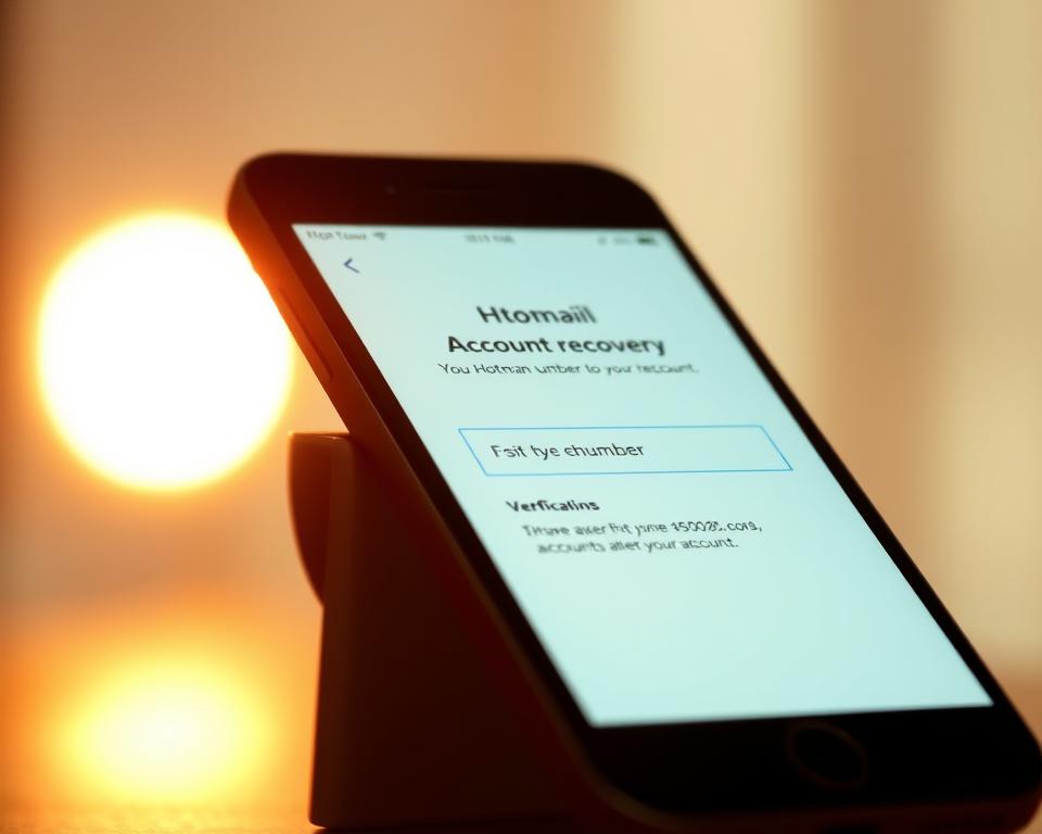 Hotmail account recovery phone verification